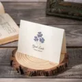 Vintage cream message card with a three-leaf clover design and Good Luck blessing text - Clover (31)