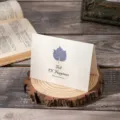 Vintage folding greeting card featuring a leaf design and Full of Happiness text - Maple Leaf (31)