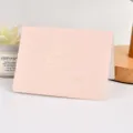 Elegant pink minimalist greeting card with gold-stamped cake design and inspirational text - Future Expectation (Cake) / 1 Piece