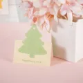 Minimalistische grüne Baum-Geschenkkarte mit Happiness Tree-Aufdruck für Nachrichten - Glücksbaum (145)