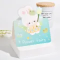 Süße Cartoon-Hase Blumenfee Klappkarte und Grußkarte zum Kindertag für kleine Botschaften - Feen-Hase (1231) / 10 Blatt Set