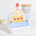 Süße Cartoon-Pop-up-Grußkarte mit einem 3D-Kuchen und Katzen-Design für Kinder. - Kuchenkatze (1231) / 10 Blatt Set
