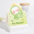 Süße Grußkarte mit Fat Dinosaur Motiv in Mintgrün für kleine liebevolle Botschaften - Fetter Dinosaurier (1231) / 10 Blatt Set