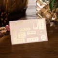 Carte de vœux rose minimaliste avec d'élégants caractères chinois dorés à chaud - Style Plein Succès