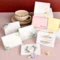 Surtido de tarjetas de felicitación doradas con diseños florales y mensajes sinceros - Estilo Mixto / Sobre + Bolsa OPP