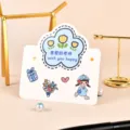 Leuke cartoon wenskaart voor leraren met een warme en lieve 'wish you happy' boodschap erin. - Elke Dag Blij Zegen Stijl