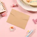 Pequeño sobre de tarjeta de felicitación en papel kraft marrón para regalos - Sobre Kraft