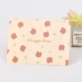 Cute bear pattern foldable greeting card with Always Love gold foil text for gifts - Always Love / 10 Pieces/Pack