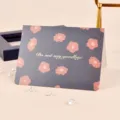 Elegante tarjeta de felicitación floral vintage con texto en pan de oro 'Do not say goodbye'. - Do Not Say Goodbye (215) / Paquete de 10