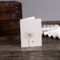 Elegante Grußkarte im chinesischen Stil mit Lotus-Tuschemalerei und Vintage-Ästhetik - Hibiskusblüten-Muster / Große Größe mit Umschlag und OPP-Beutel