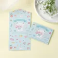 Lindo juego de tarjeta de felicitación y sobre de oveja en suave azul pastel infantil - Planeta Feliz (Estilo Cordero)