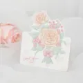 Elegant hand-painted rose bouquet greeting card with 'Love you' script for Valentine's Day - Love You / 10 Sheets Set