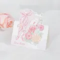 Hand-drawn Valentine's Day greeting card with roses and flowers illustration, romantic gift card - Love Letter / 10 Sheets Set