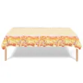 Détail de la nappe jetable hippie marguerite pour fête d'anniversaire rétro - Nappe / 137cmx274cm