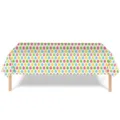 Nappe rectangulaire jetable en PE avec motifs d'œufs de Pâques colorés et vibrants - Nappe de Pâques