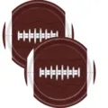 Assiettes en papier jetables sur le thème du football américain pour fêtes - Assiettes 7 Pouces / Lot de 16