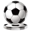 Lot d'assiettes en carton jetables sur le thème du football avec motif classique - Assiette de Football 7 Pouces Style 24 / Lot de 16