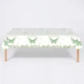 Nappe jetable thème papillon vert avec inscription Happy Birthday pour décoration - Nappe / 137*274cm