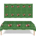 Wegwerptafelkleed met Amerikaans voetbalveldthema voor decoratie van verjaardagsfeestjes - Groen Veld Tafelkleed / 137x274cm