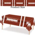 Wegwerptafelkleed met Amerikaans voetbalthema voor verjaardagsfeestjes, 137 x 274 cm - Bruin Football Tafelkleed / 137x274cm