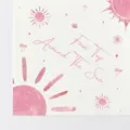 Fournitures de fête d'anniversaire soleil rose avec motif First Trip Around The Sun - Serviettes en Papier (Lot de 20)