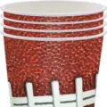 Gobelets jetables en papier à thème football américain pour fêtes sportives - Gobelets en Papier (Lot de 16) / Lot de 16