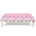 Nappe de fête rose thème donut Sweet One pour le premier anniversaire d'une fille - Nappe / 137*274cm