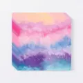 Gros plan de serviettes tie-dye ciel étoilé avec un motif de galaxie rose et bleu vif - Serviette Tie-dye / Ensemble de 20 Pièces