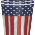 Gobelets en papier thème Fête de l'Indépendance avec design drapeau américain vintage - 24 Pièces (Gobelets en Papier)
