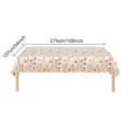 Nappe d'anniversaire jetable motifs fleurs sauvages 137x274cm pour décor de fête - Nappe (137*274cm)