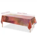 Nappe jetable laser holographique rose pour décoration de fête et anniversaire 137x274cm - 137*274cm / Or Rose (Film d'Aluminium Or Rose)