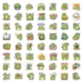 Colección de 60 pegatinas de ranas de dibujos animados para álbumes y maletas - 60 Piezas/Paquete