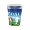Soccer themed disposable paper cups for 2026 World Cup themed party decorations - Paper Cup / 16 Pieces Pack