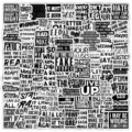 Pegatinas citas inglés negro blanco impermeables papetería DIY decorativas 100pcs - Estilo Impermeable