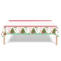 Feestelijk wegwerptafelkleed voor Kerstmis met kerstboom en cadeaus voor feestversiering. - Merry Christmas Tafelkleed (130x220cm)