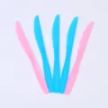 Couteaux en plastique bleus et roses pour la décoration de fête de révélation - Couteaux Bébé / Lot de 16