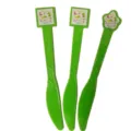 Couteaux en plastique vert motif dinosaure pour fête d'anniversaire enfant - Couteau Dinosaure Vert / 12 Pièces/Paquet