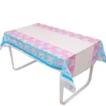 Tischdecke zur Geschlechtsenthüllung mit blauem und rosa Girl or Boy Druck für Partys - Tischdecke / 1 Stück/Packung (180x108cm)
