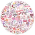 100 pegatinas decorativas 3D rosas holográficas para diarios y proyectos DIY - 100 Piezas/Paquete