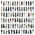 Set de 90 pegatinas de moda de oficina para niñas, ideal para decoración DIY de cuadernos. - Paquete de 90 hojas