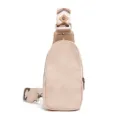 Bolso de pecho vintage beige para mujer con correa ancha de estilo étnico - Beige