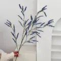 Rama de lavanda artificial azul oscuro para decoración de interiores estilo minimalista - Azul