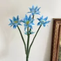 Fiore di cactus Euphorbia artificiale blu cielo per decorazioni domestiche moderne - Blu