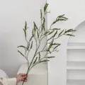 Rama de hierba de arroz verde artificial para decoración del hogar y accesorios de fotos - Verde