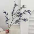 Elegante tallo de flor de estatice artificial azul para decoración minimalista de casa y bodas - Azul