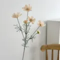 Elegant artificial peach cosmos flower branch for minimalist home interior decoration - Champagne