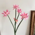 Realistische roze kunstmatige cactusbloemen voor huis- en bruiloftsdecoratie. - Lichtroze