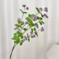 Artificial purple grain fruit flower spray for elegant home floral arrangement decoration - Purple