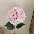 Hortensia artificiel rose imprimé en 3D réaliste pour décoration de mariage chic - Rose Clair