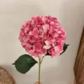Hortensia artificiel rose imprimé en 3D réaliste pour décor de mariage - Rouge pastèque
